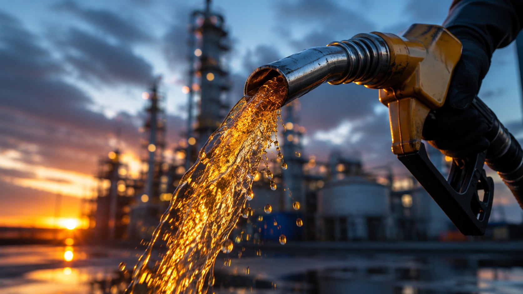 Diesel fuel nozzle refuelling